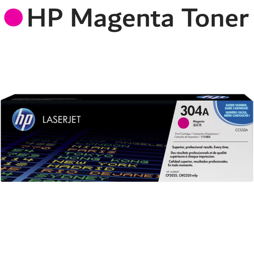Original HP Magenta 304A CC533A LaserJet Toner Cartridge