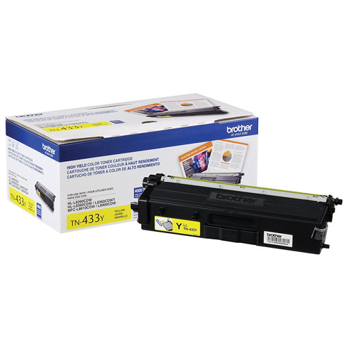 TN433Y Brother TN-433Y Laser cartridge 4000pages Yellow laser toner & cartridge