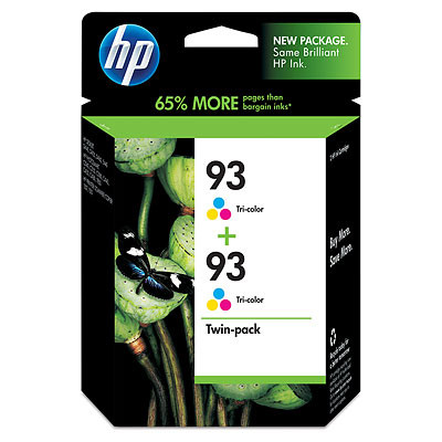 Original HP CC581FN 140 93 PSC1507 Tri-Color Twin-Pack