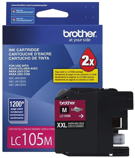 Original Brother LC-105 Magenta Super High Yield Ink Cartridge
