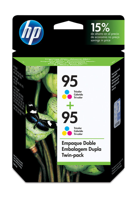 Original HP CD886FN 140 95 DeskJet 5740 6540 Tri-Color Twin-Pack