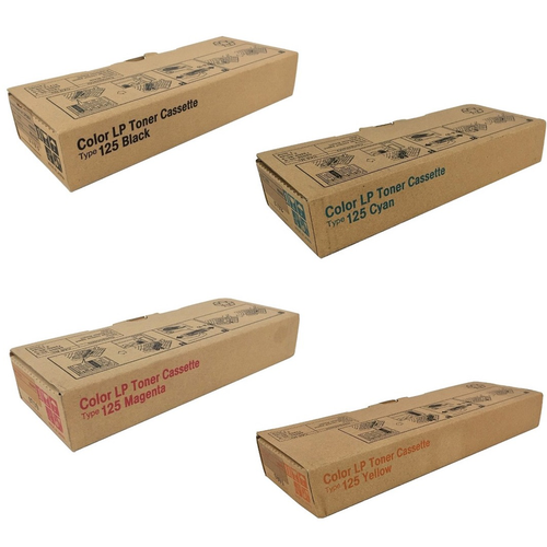 Ricoh Type 125 Set | 400963 400969 400975 400981 | Original Ricoh Laser Toner Cartridges – Black, Cyan, Magenta, Yellow