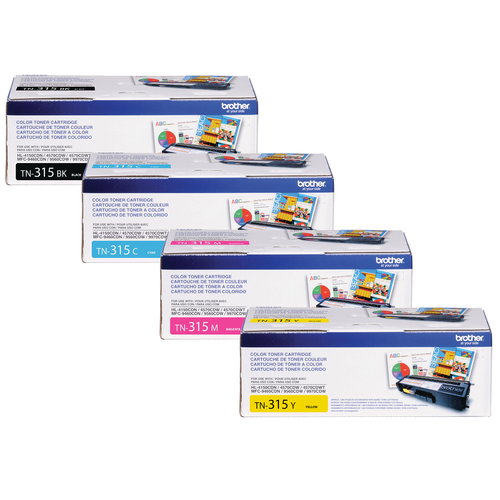 TN-315 Set | Original Brother Toner Cartridges – Black, Cyan, Magenta, Yellow