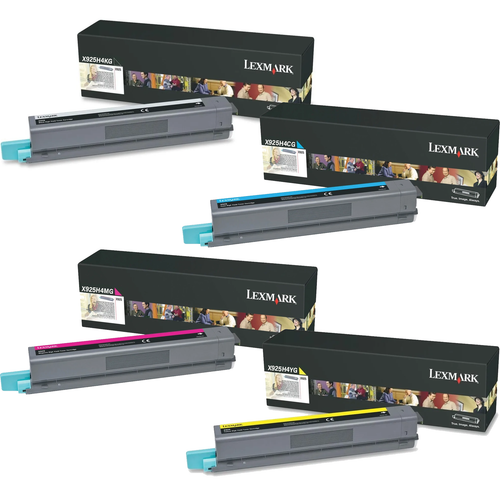 Lexmark X925H4 Set | X925H4CG X925H4KG X925H4MG X925H4YG | Original Lexmark High-Yield Toner Cartridges – Black, Cyan, Magenta, Yellow