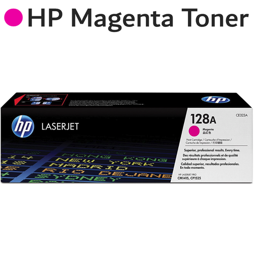 Original HP Magenta 128A CE323A LaserJet Toner Cartridge