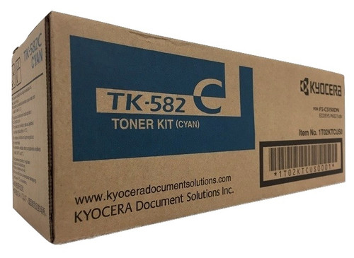 TK-582C | 1T02KTCUS0 | Original Kyocera Toner Cartridge - Cyan