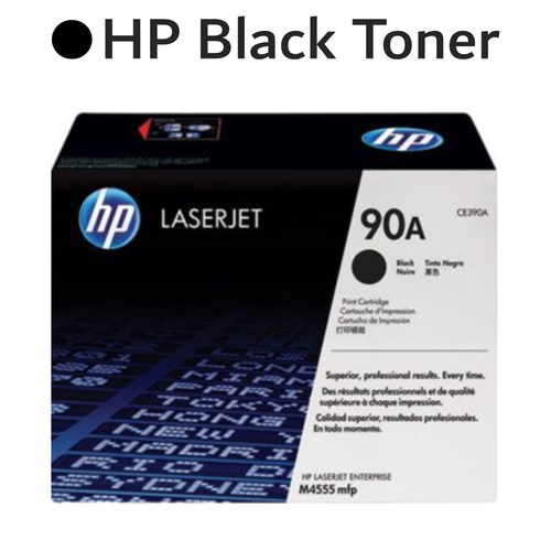 Original HP 90A CE390A Black LaserJet Toner Cartridge