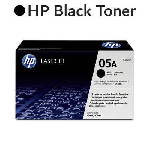 Original HP 05A CE505A Black LaserJet Toner Cartridge