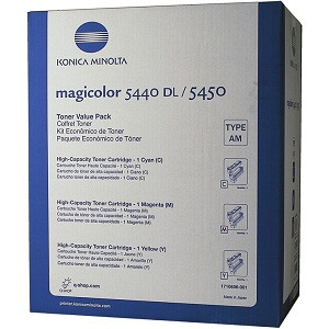 1710606-001 Set | 1710602-006, 1710602-007, 1710602-008 Original Konica Minolta Toner Cartridges - Yellow, Magenta, Cyan