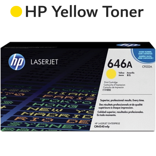 Original HP 646A CF032A Yellow LaserJet Toner Cartridge