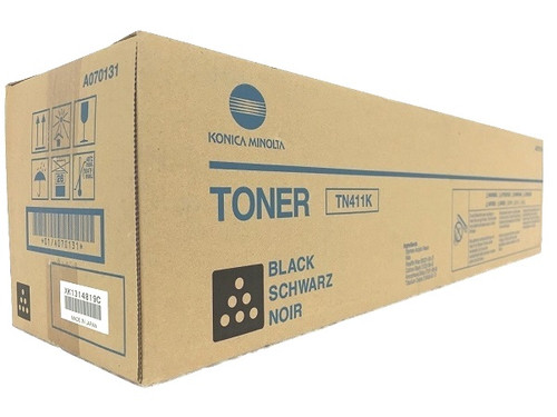 A070131 | TN411K | Original Konica Minolta Toner Cartridge - Black