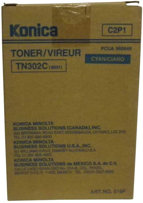 960-849 | TN302C | Original Konica Minolta Toner Cartridge - Cyan
