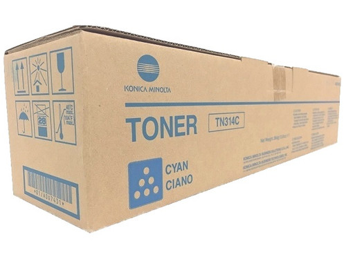 A0D7431 | TN314C | Original Konica Minolta Toner Cartridge - Cyan
