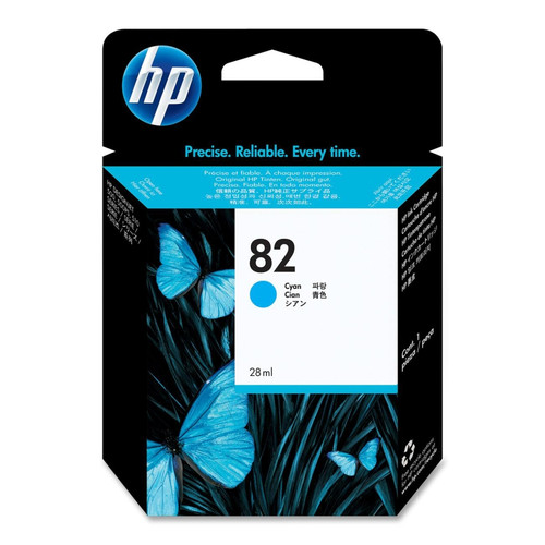 Original HP CH566A #82 28ml Cyan Ink Cartridge