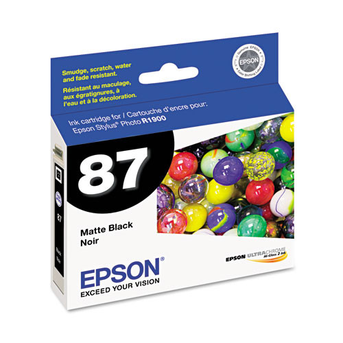 T087820 | Epson® 87 | Original Epson® UltraChrome® Hi-Gloss 2 Ink Cartridge - Matte Black