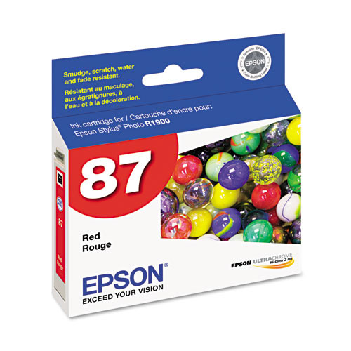 T087720 | Epson® 87 | Original Epson® UltraChrome® Hi-Gloss 2 Ink Cartridge - Red