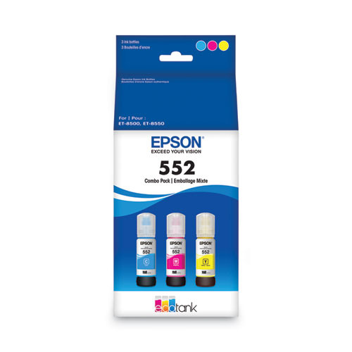 T552620-S | Epson® T552 | Original Epson® High-Yield Ink Cartridge - Cyan, Magenta, Yellow