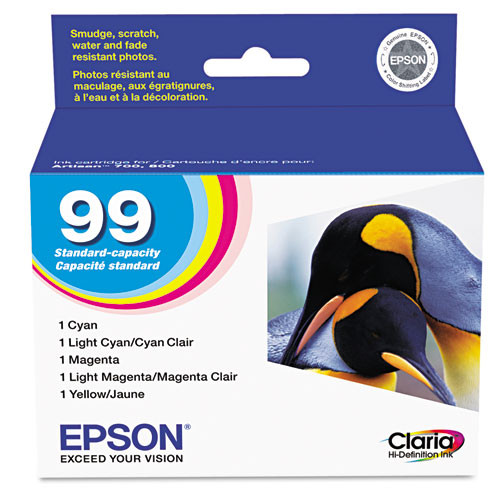 T099920-S | Epson® 99 | Original Epson® Claria® Ink Cartridges - Cyan, Magenta, Yellow, Light Cyan, Light Magenta - 5 Pack
