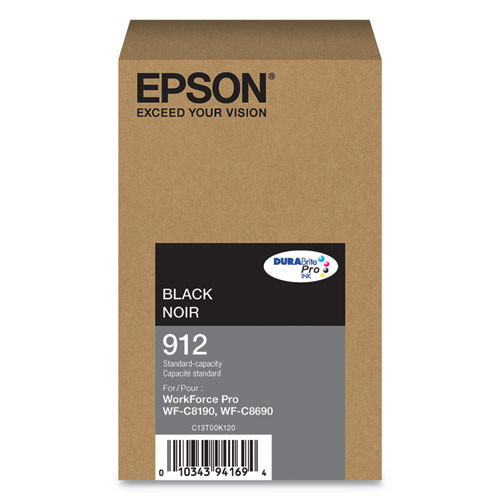 T912120 | Epson® 912 | Original Epson® DURABrite Pro® Ink Cartridge - Black