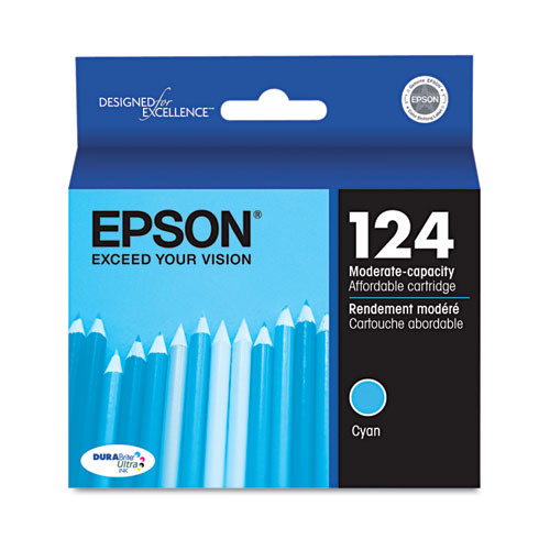 T124220-S | Epson® 124 | Original Epson® DURABrite Ultra® Ink Cartridge - Cyan