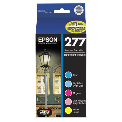 T277920-S | Epson® 277 | Original Epson® Claria® Ink Cartridge - Cyan, Light Cyan, Light Magenta, Magenta, Yellow