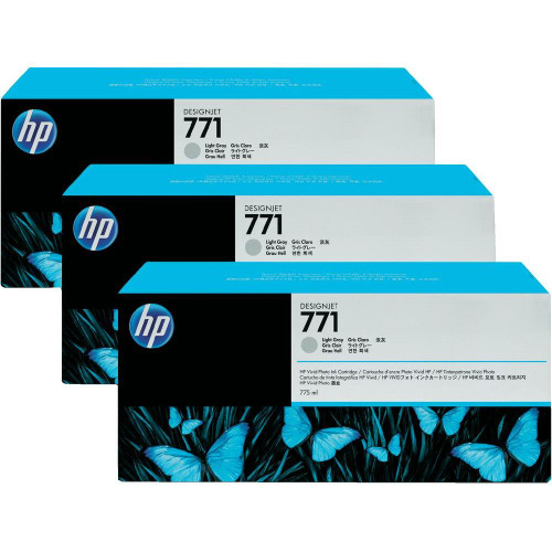 Original HP CR257A #771 LIGHT Gray Ink 3PK