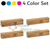 Original Xerox WorkCentre 7120 Black Cyan Magenta Yellow Toner Cartridge 4-Pack 006R01457 006R01458 006R01459 006R01460