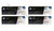 HP 822A Original Toner Cartridge 4 Color Combo Pack Black Cyan Magenta Yellow C8550A C8551A C8552A C8553A LaserJet 9500