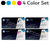 HP 650A Original Toner Cartridge 4 Color Combo Pack Black Cyan Magenta Yellow CE270A CE271A CE272A CE273A LaserJet CP5520