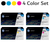 HP 124A Original Toner Cartridge 4 Color Combo Pack Black Cyan Magenta Yellow Q6000A Q6001A Q6002A Q6003A LaserJet 1600