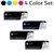 HP 128A Original Toner Cartridge 4 Color Combo Pack Black Cyan Magenta Yellow CE320A CE321A CE322A CE323A