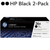 Original HP CB436D P1505 1505N Black LaserJet Toner Cartridges Dual Pack 2-Pack