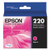 T220320-S | Epson® 220 | Original Epson® DURABrite Ultra® Ink Cartridge - Magenta