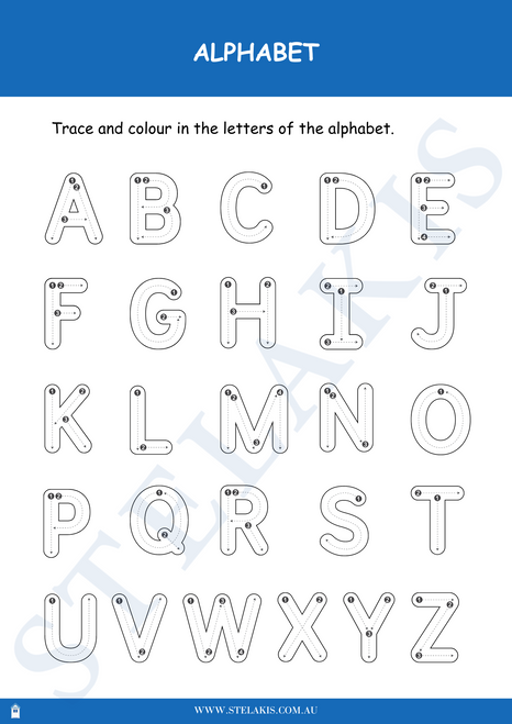 Alphabet Tracing Sheet