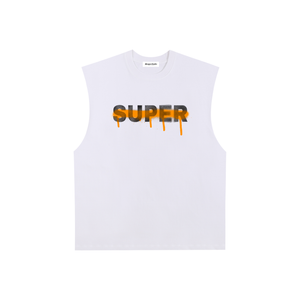 Super Raw Edge Cotton Tank Top #yhzG