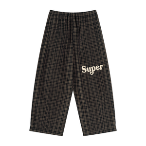 Super Plaid Wide Leg Pants #ltih