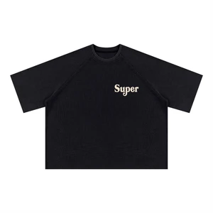 Less Talk Mineral Wash Boxy Waffle T-Shirt #THxV