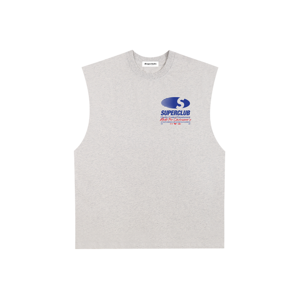Super Raw Edge Cotton Tank Top #JRPh