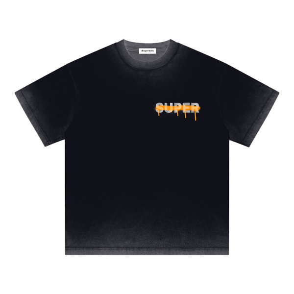Reverse Dyed Loose Cotton T-Shirt #eAgc