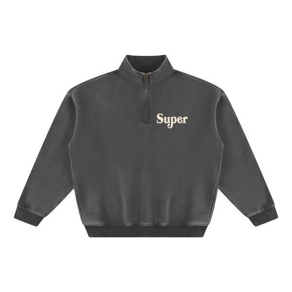 Less Talk Quarter-Zip Vintage Wash Fleece #XXpD