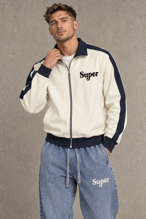 Less Talk Contrast Trim Jacket #zEIm