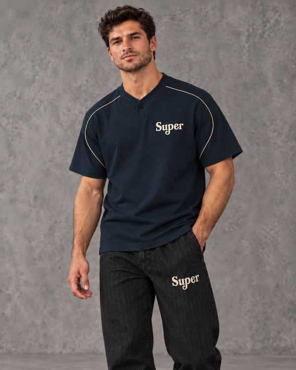 Less Talk Henley T-Shirt #uQmE