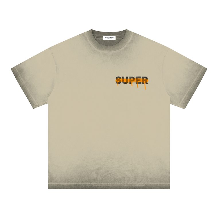 Super Reverse Dyed Loose Cotton T-Shirt #nDKB