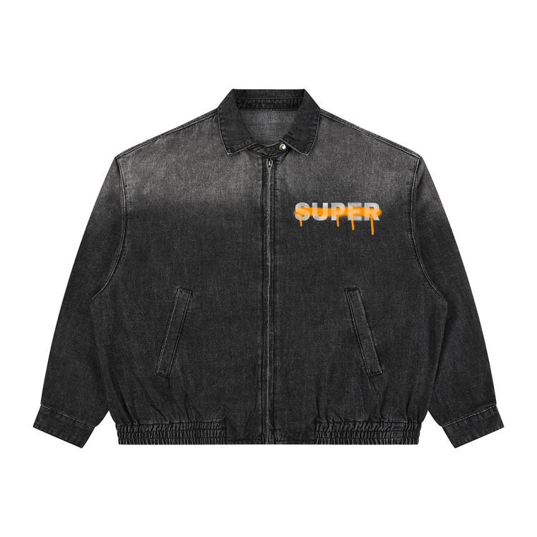 Super Full-Zip Denim Jacket #fDTE