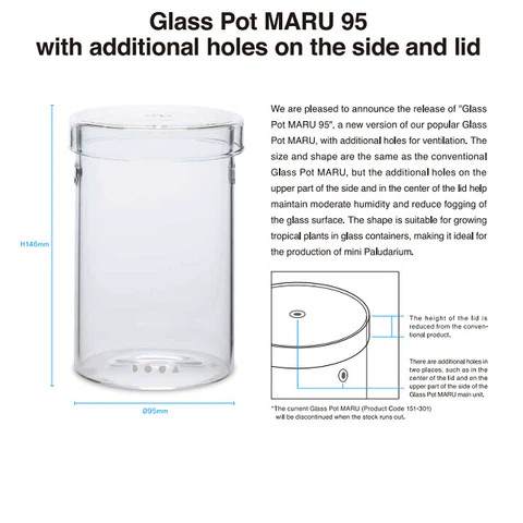 DOOA Glass Pot MARU | Aquascaperoom Canada