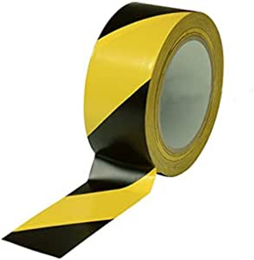 Hazard Warning Black/Yellow Laminated Tape 2" x 108'