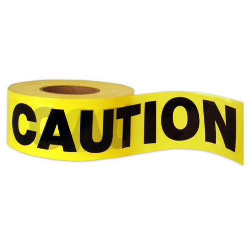 ATTENTION Caution Polypro Tape 48mm x 100M 48 Rl per case