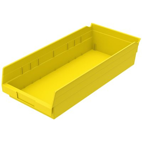 30158 17 7/8x8, 3/8x4 Yellow Shelf Bin 12/cs