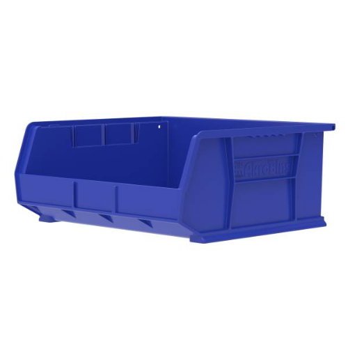 30250 14-3/4" x 16-1/2" x7" Blue Hanging and Stacking Bin