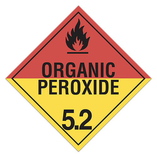 5.2 Organic Peroxide Placards 10.5"x10.5"